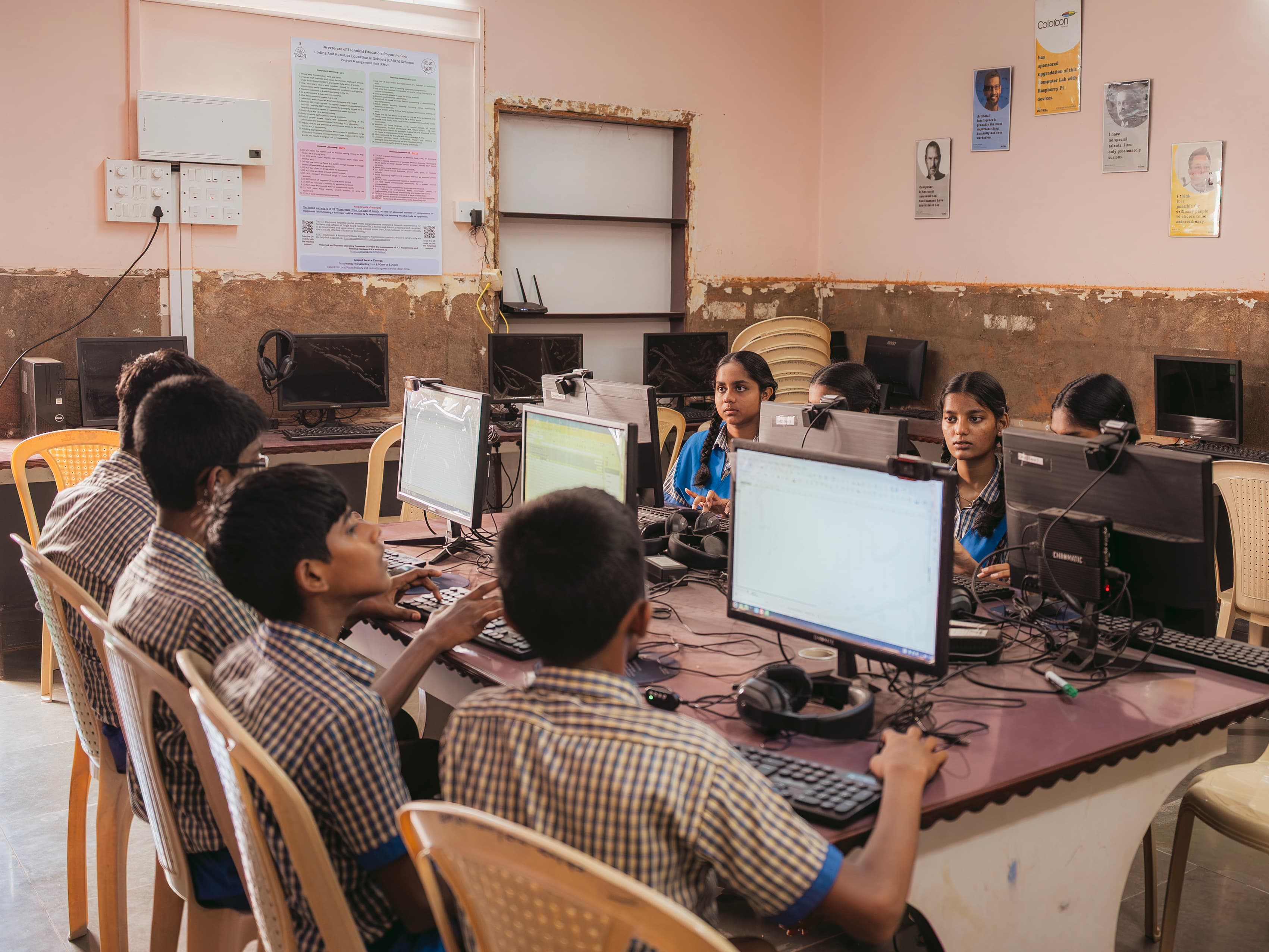 Academic excellence in action at St. Elizabeth's High School, bright engaged learning
